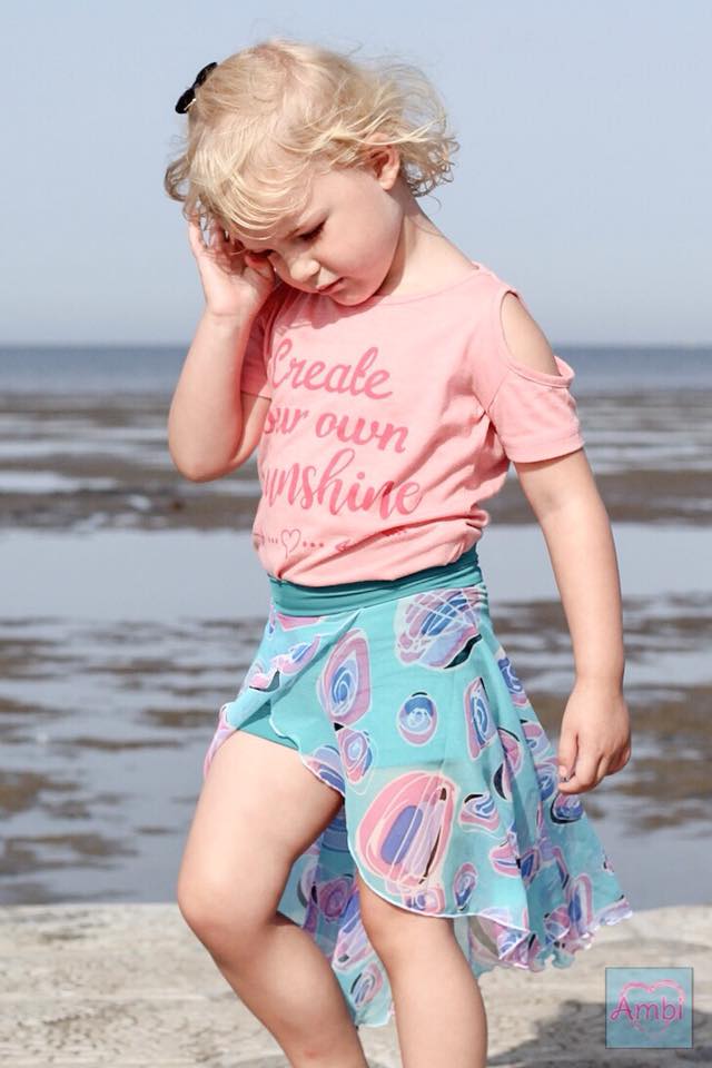 Girl's Be Invincible Skort Pattern - Ellie and Mac, Digital (PDF) Sewing Patterns | USA, Canada, UK, Australia