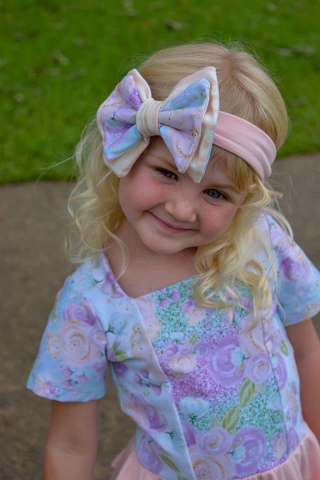 Be Posh Bow Headband Pattern - Ellie and Mac, Digital (PDF) Sewing Patterns | USA, Canada, UK, Australia