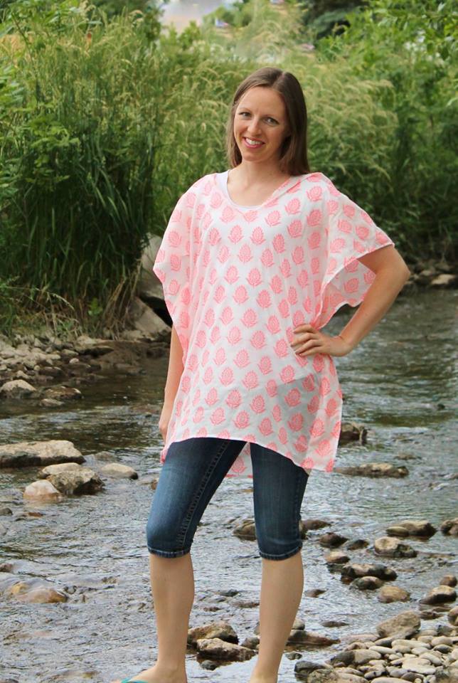 Women's Beach Cover Up Pattern - Ellie and Mac, Digital (PDF) Sewing Patterns | USA, Canada, UK, Australia