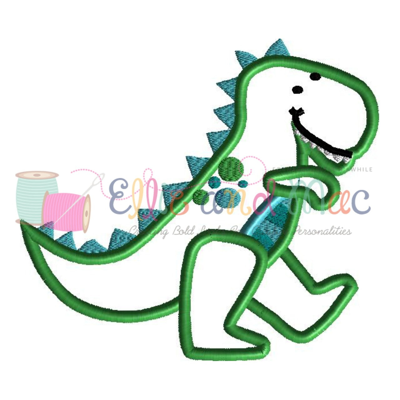 Dinosaur Applique Design - Ellie and Mac, Digital (PDF) Sewing Patterns | USA, Canada, UK, Australia