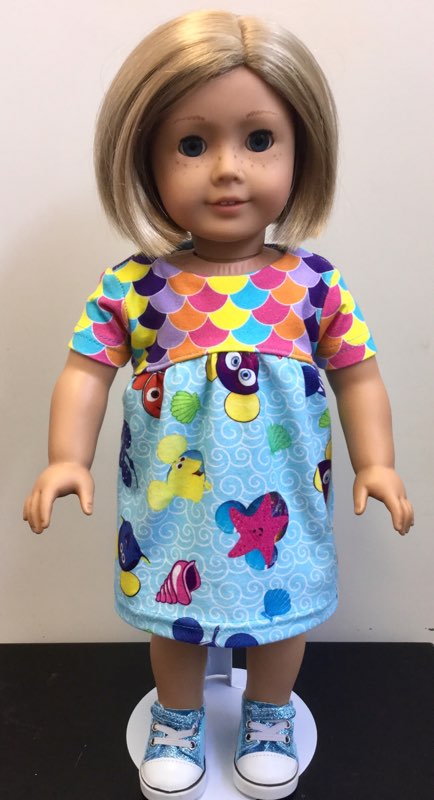 I Love The 90's Doll Dress Pattern