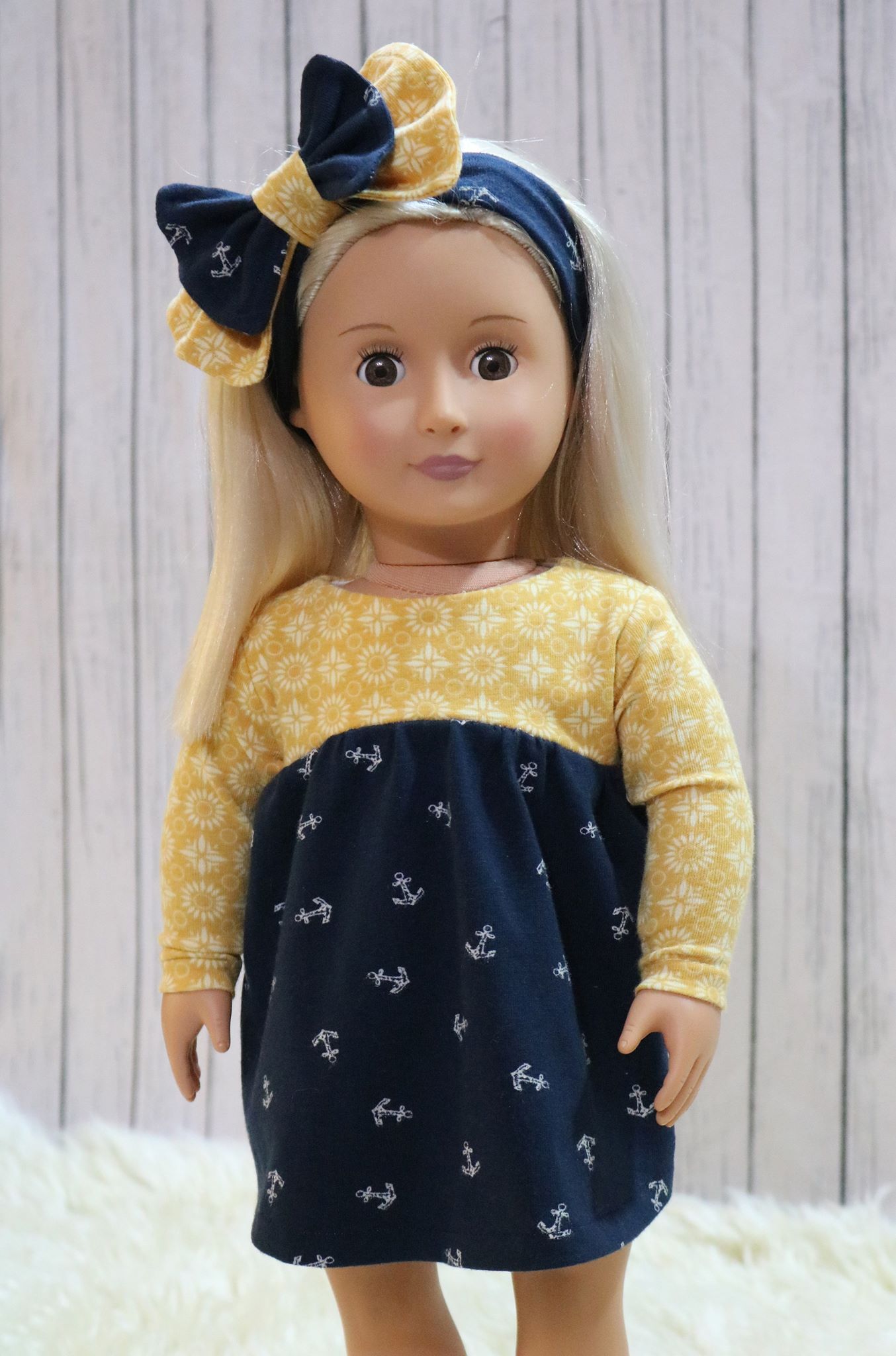 American Girl Doll Clothes {Easy Doll Dress To Sew}
