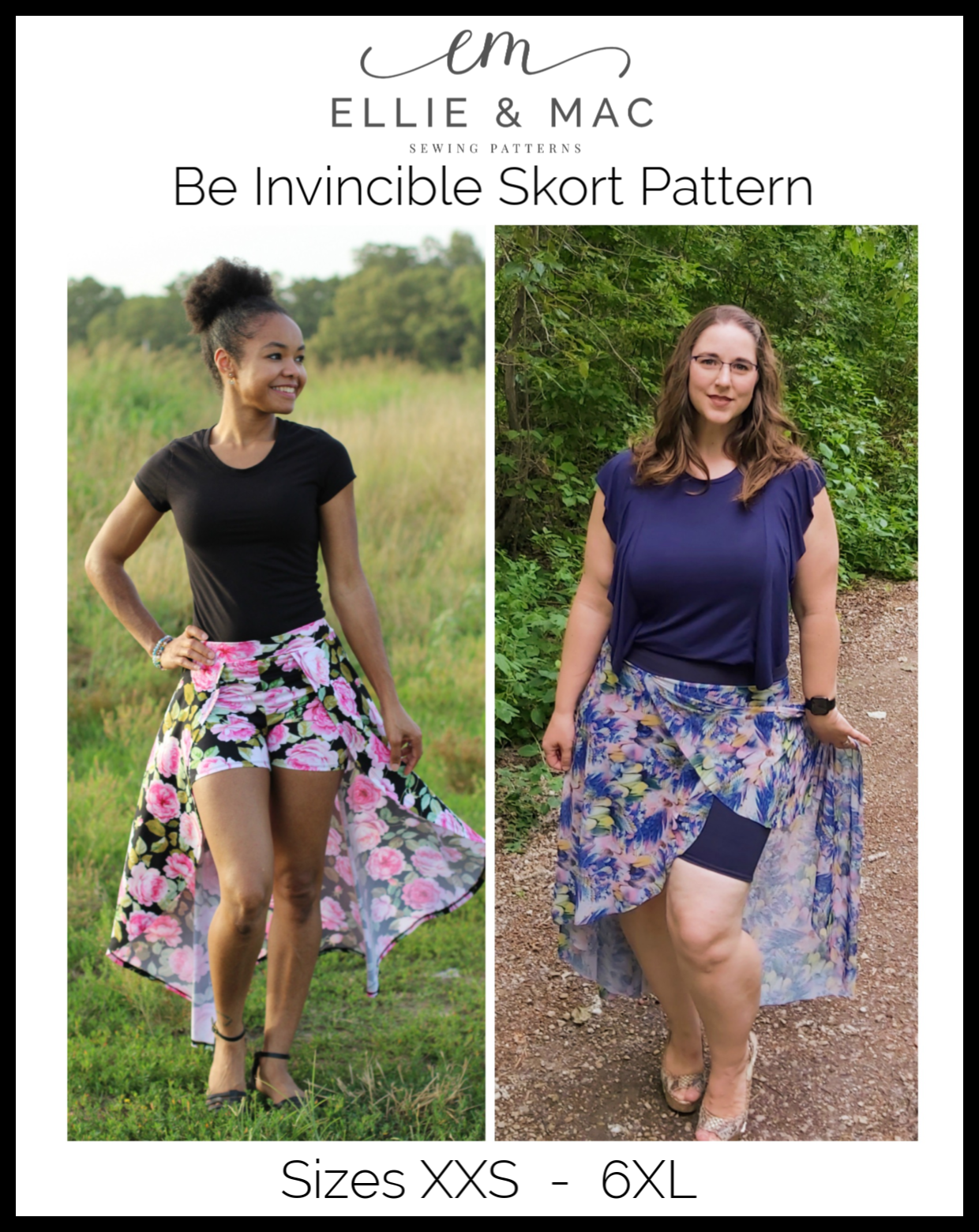 Adult Be Invincible Skort Pattern