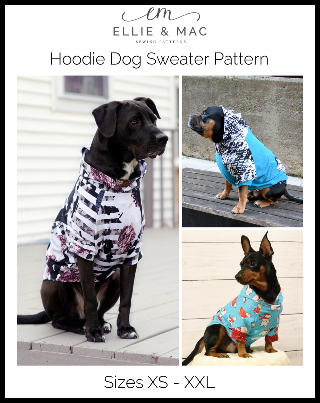 Simple Dog Sweater Knitting Pattern PDF Small Dog Sweater 