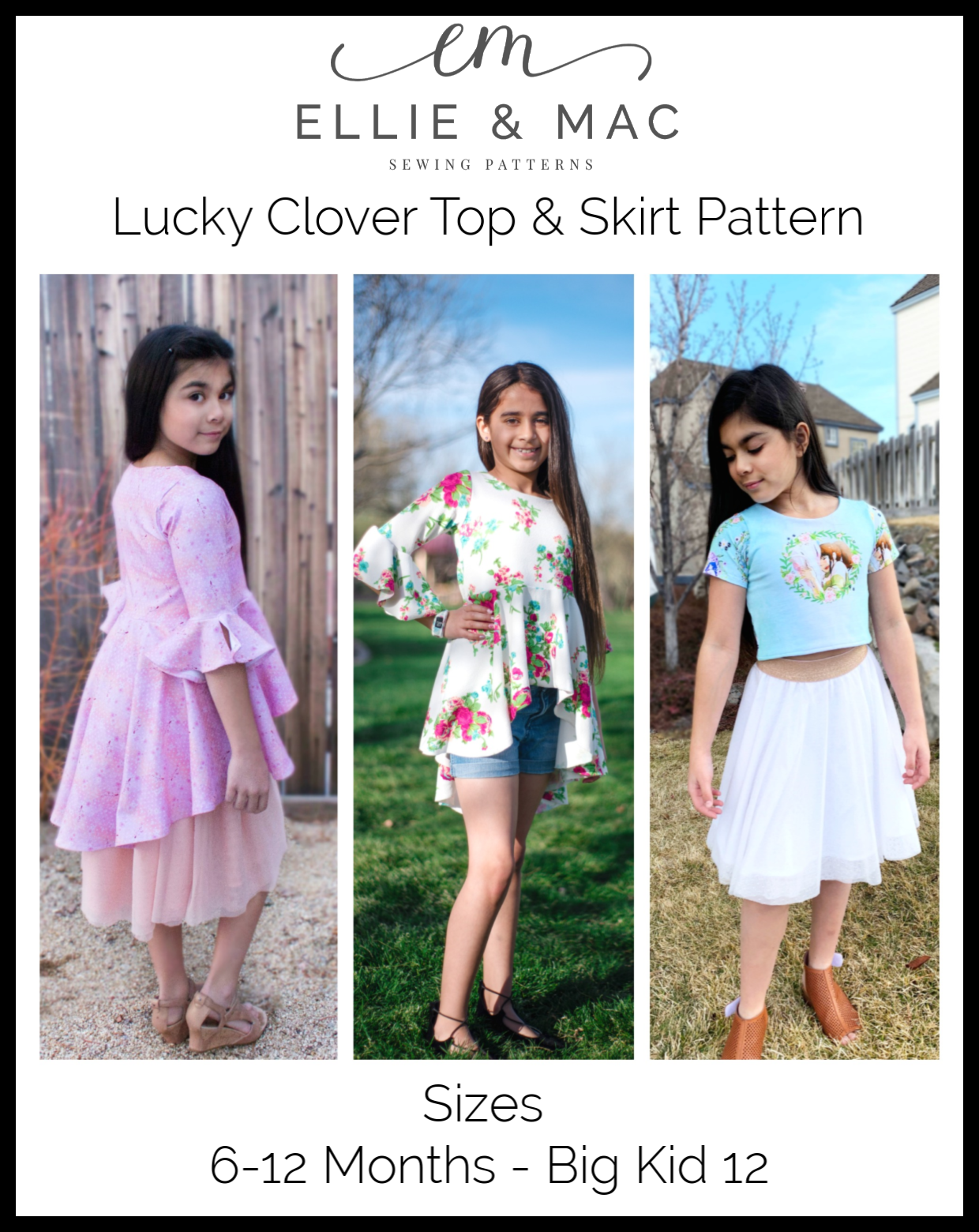 Lucky Clover Top and Skirt Pattern