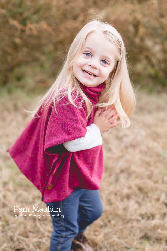 Girl's Sugar n' Spice Poncho Pattern Wacky - Ellie and Mac, Digital (PDF) Sewing Patterns | USA, Canada, UK, Australia