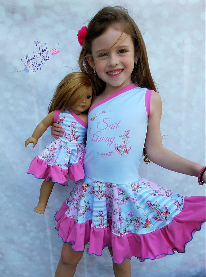 Island Hopper Doll Dress Pattern