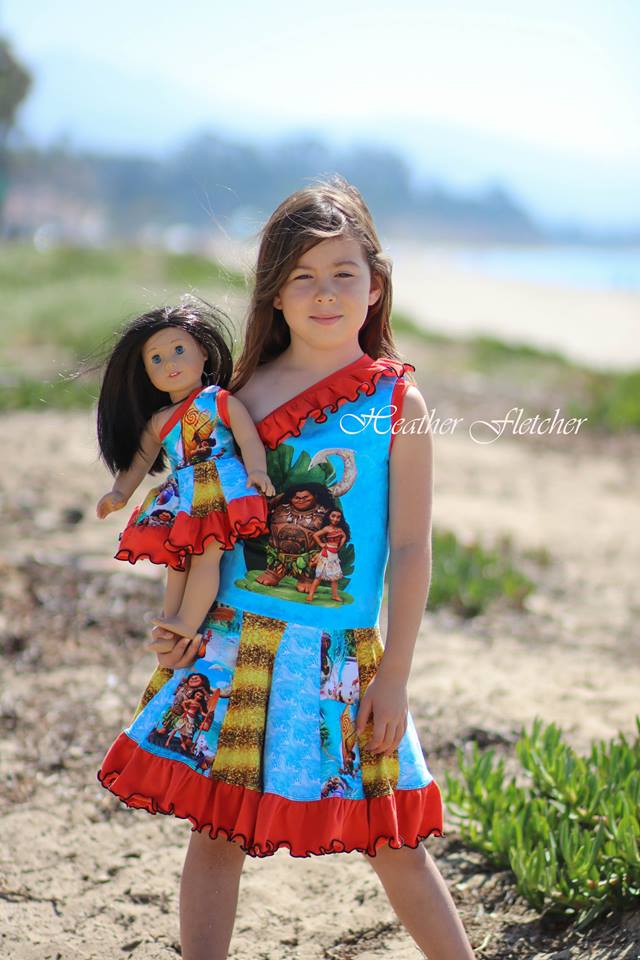 Island Hopper Doll Dress Pattern