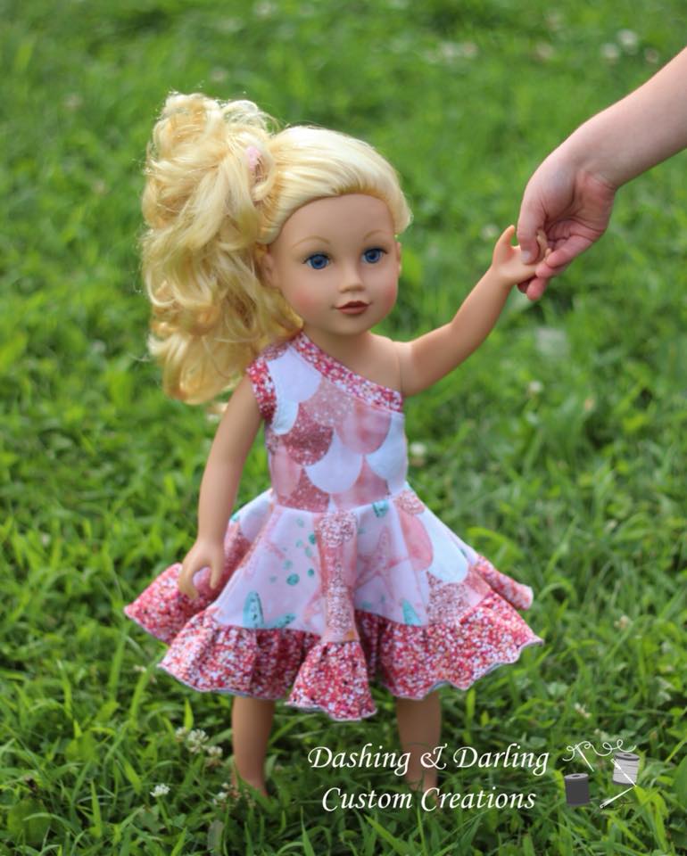 Island Hopper Doll Dress Pattern