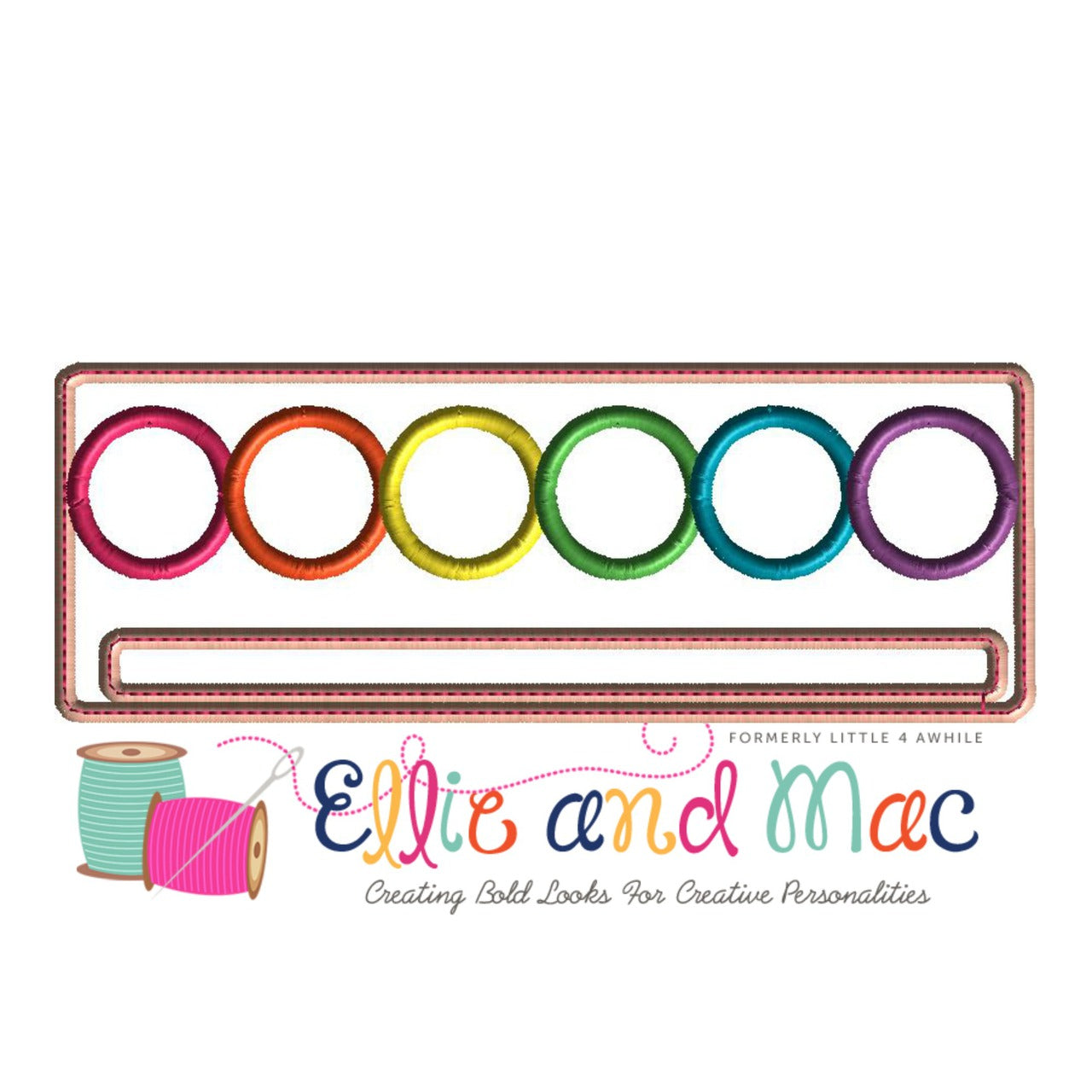 School Paint Tray Applique Design - Ellie and Mac, Digital (PDF) Sewing Patterns | USA, Canada, UK, Australia