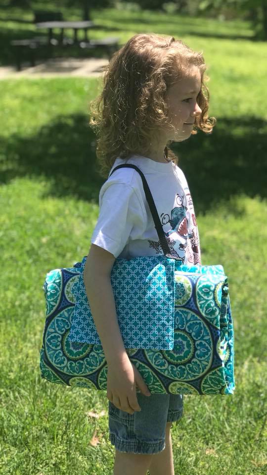 Picnic Blanket Tote Pattern - Ellie and Mac, Digital (PDF) Sewing Patterns | USA, Canada, UK, Australia