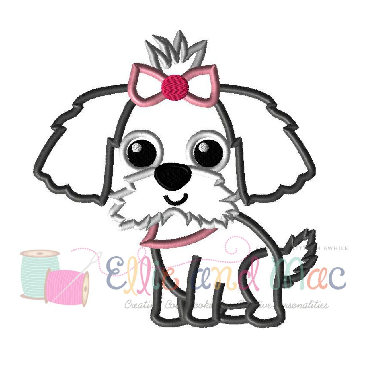 Pampered Pooch Applique Design - Ellie and Mac, Digital (PDF) Sewing Patterns | USA, Canada, UK, Australia