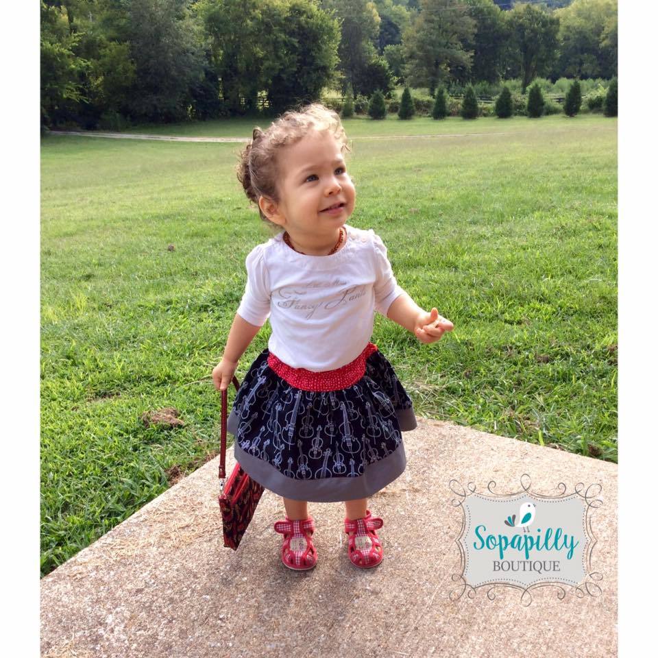 Girl's Rachel Skirt Pattern Updated - Ellie and Mac, Digital (PDF) Sewing Patterns | USA, Canada, UK, Australia