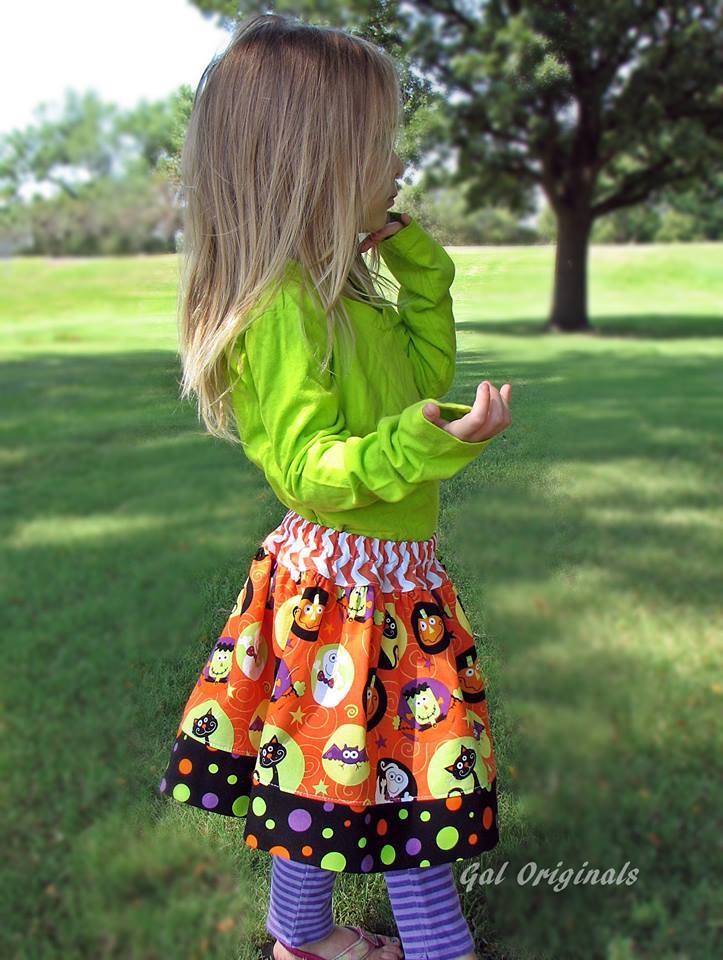 Girl's Rachel Skirt Pattern Updated - Ellie and Mac, Digital (PDF) Sewing Patterns | USA, Canada, UK, Australia