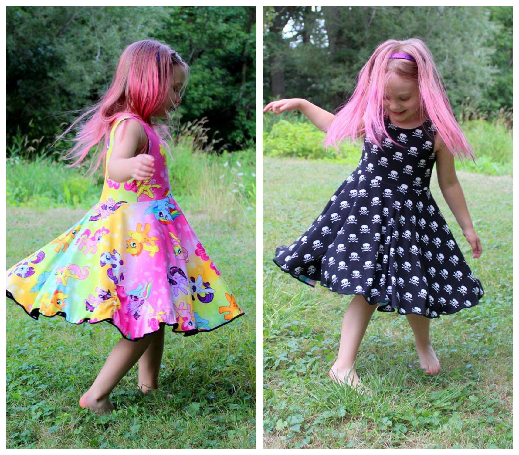 Kids Reversible Dress Pattern