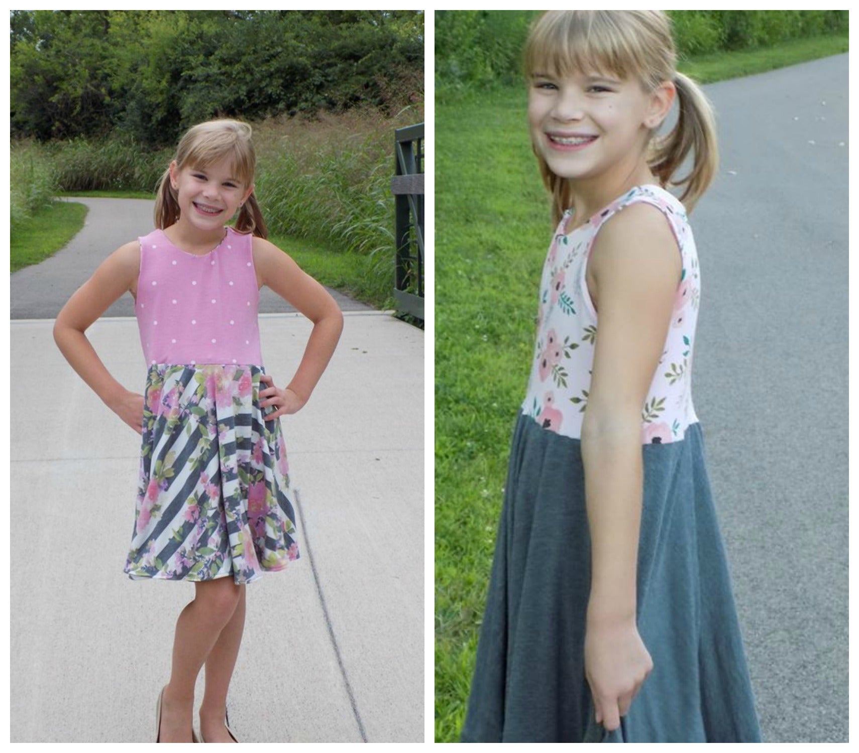 Girl's Reversible Dress Pattern - Ellie and Mac, Digital (PDF) Sewing Patterns | USA, Canada, UK, Australia