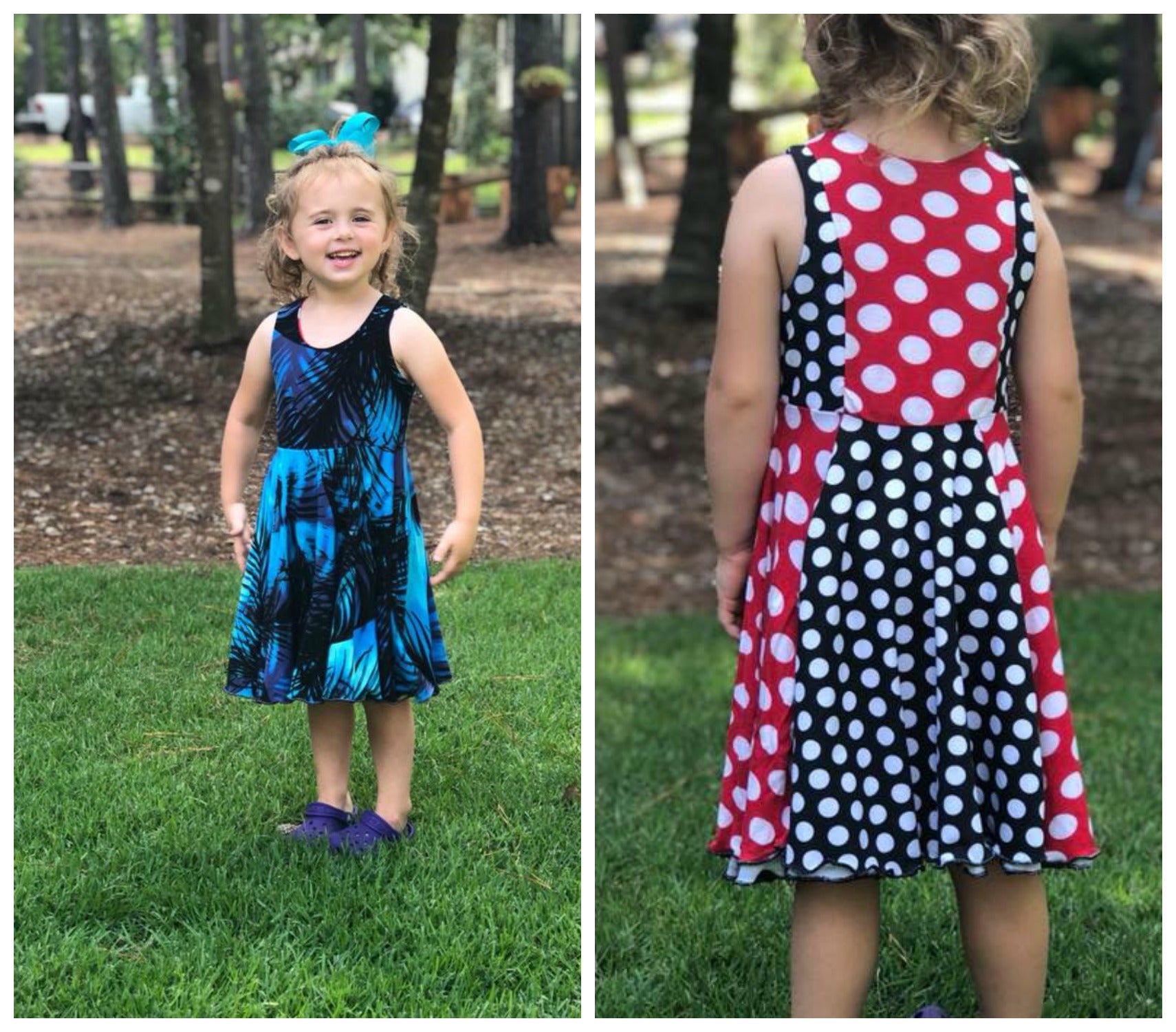 Girl's Reversible Dress Pattern - Ellie and Mac, Digital (PDF) Sewing Patterns | USA, Canada, UK, Australia