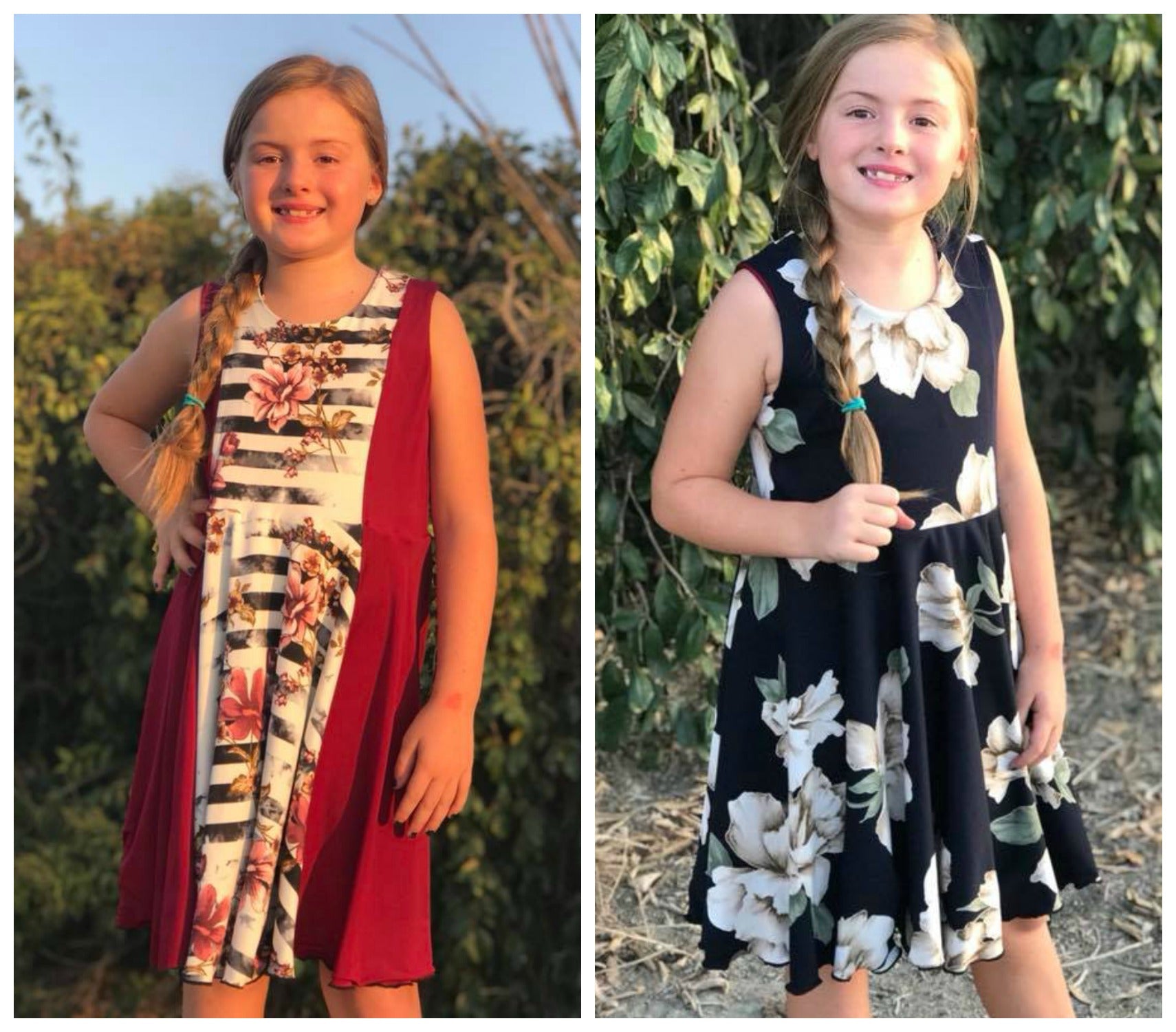 Girl's Reversible Dress Pattern - Ellie and Mac, Digital (PDF) Sewing Patterns | USA, Canada, UK, Australia