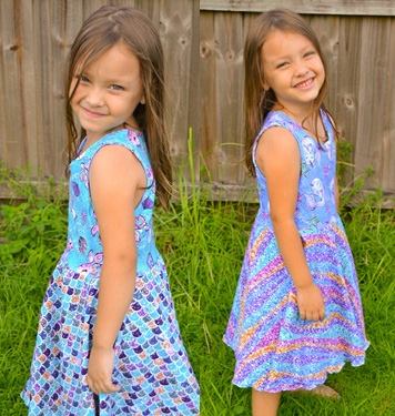 Girl's Reversible Dress Pattern - Ellie and Mac, Digital (PDF) Sewing Patterns | USA, Canada, UK, Australia