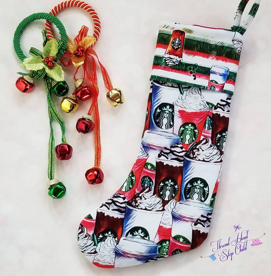 Free Holiday Stocking PDF Sewing Pattern by Ellie and Mac Sewing patterns