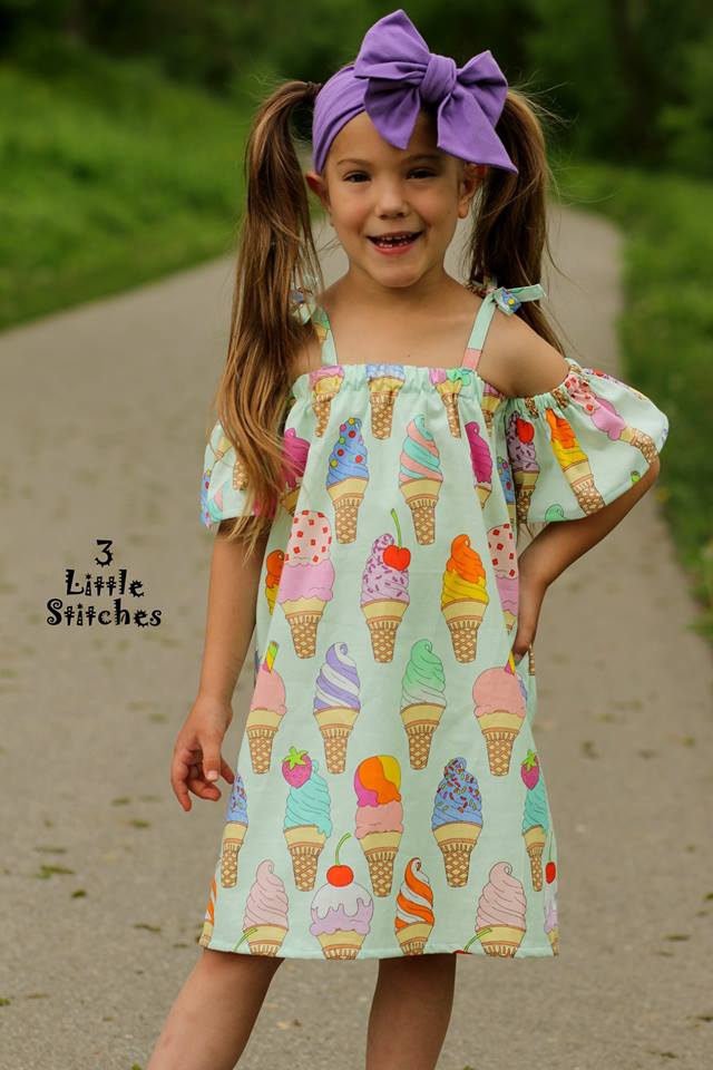 Girl's Summer Love Top & Dress Pattern - Ellie and Mac, Digital (PDF) Sewing Patterns | USA, Canada, UK, Australia