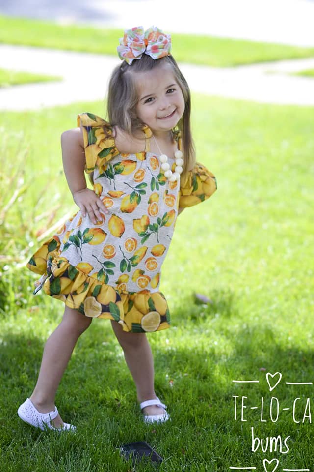 Girl's Summer Love Top & Dress Pattern - Ellie and Mac, Digital (PDF) Sewing Patterns | USA, Canada, UK, Australia