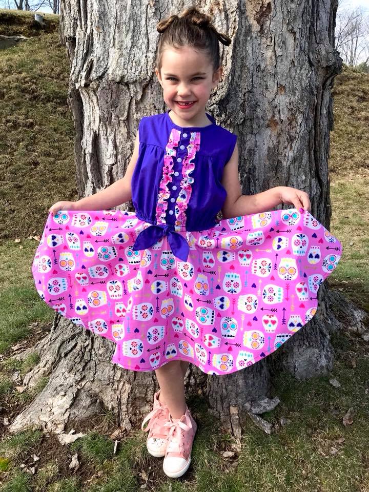 Girl's Sunkissed Dress Pattern - Ellie and Mac, Digital (PDF) Sewing Patterns | USA, Canada, UK, Australia