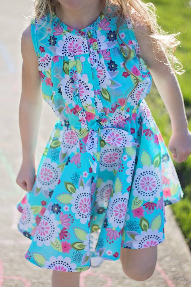 Girl's Sunkissed Dress Pattern - Ellie and Mac, Digital (PDF) Sewing Patterns | USA, Canada, UK, Australia