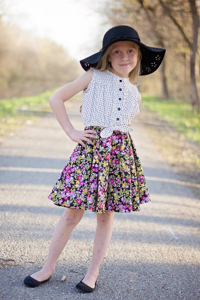 Girl's Sunkissed Dress Pattern - Ellie and Mac, Digital (PDF) Sewing Patterns | USA, Canada, UK, Australia