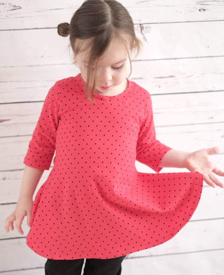 Girl's Sweetie Tunic & Dress Pattern - Ellie and Mac, Digital (PDF) Sewing Patterns | USA, Canada, UK, Australia