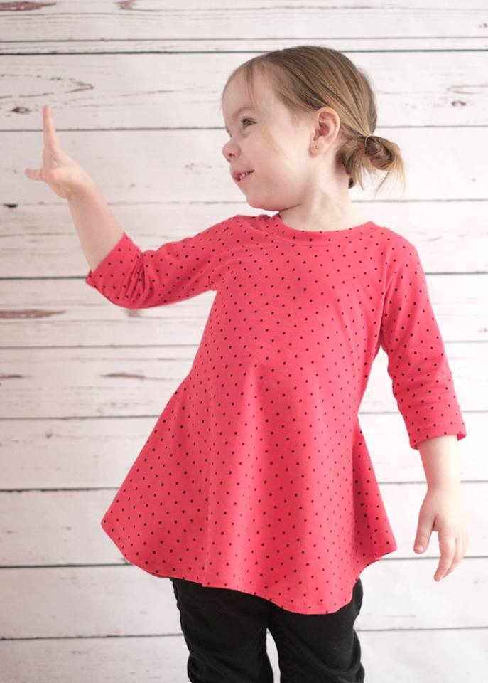 Girl's Sweetie Tunic & Dress Pattern - Ellie and Mac, Digital (PDF) Sewing Patterns | USA, Canada, UK, Australia