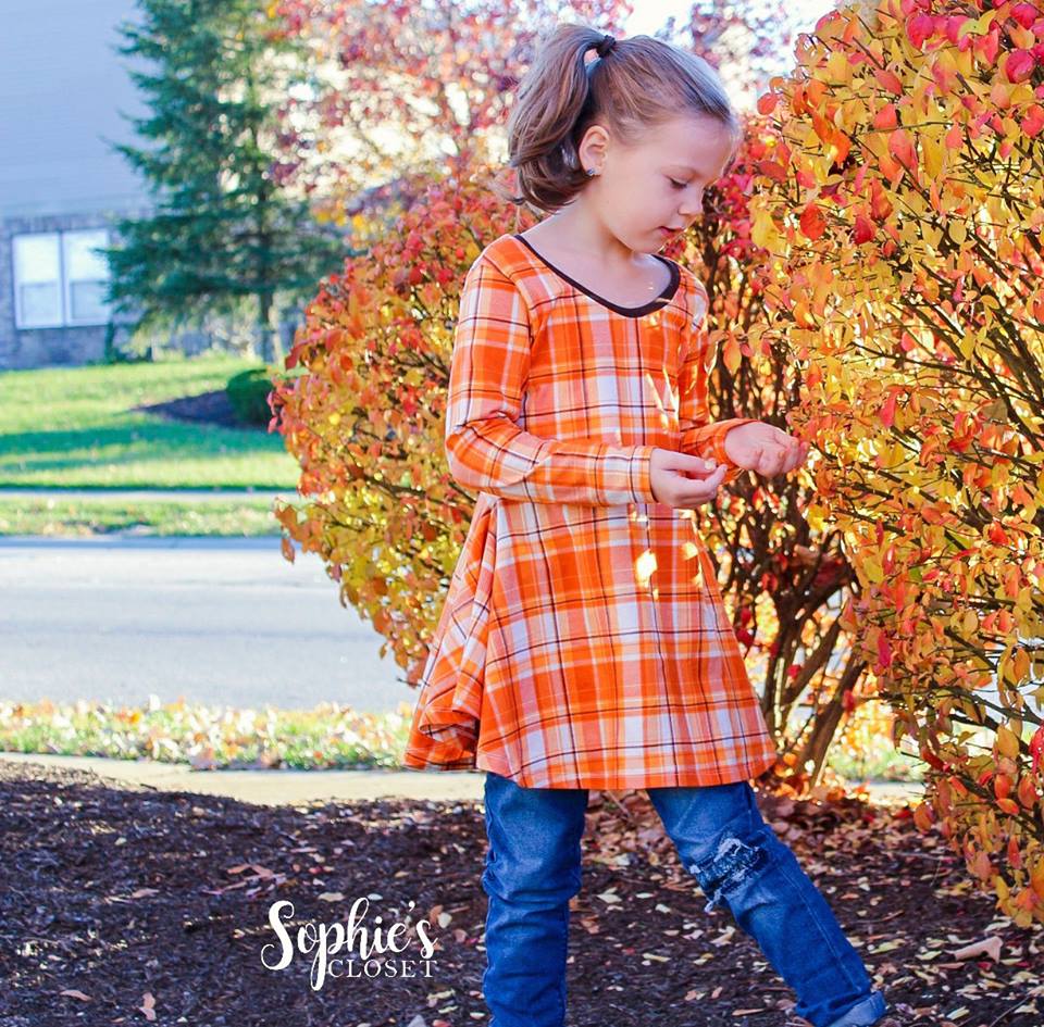 Girl's Sweetie Tunic & Dress Pattern - Ellie and Mac, Digital (PDF) Sewing Patterns | USA, Canada, UK, Australia