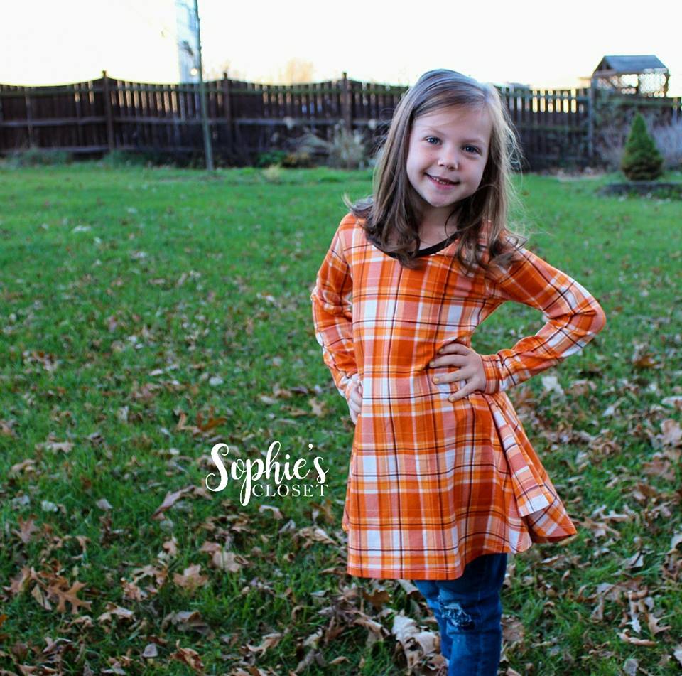 Girl's Sweetie Tunic & Dress Pattern - Ellie and Mac, Digital (PDF) Sewing Patterns | USA, Canada, UK, Australia