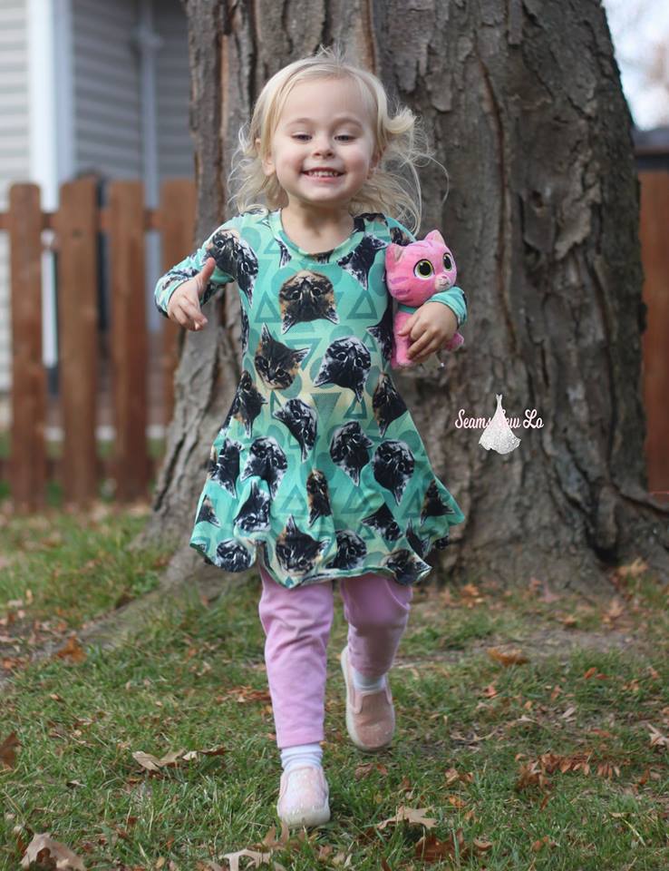 Girl's Sweetie Tunic & Dress Pattern - Ellie and Mac, Digital (PDF) Sewing Patterns | USA, Canada, UK, Australia