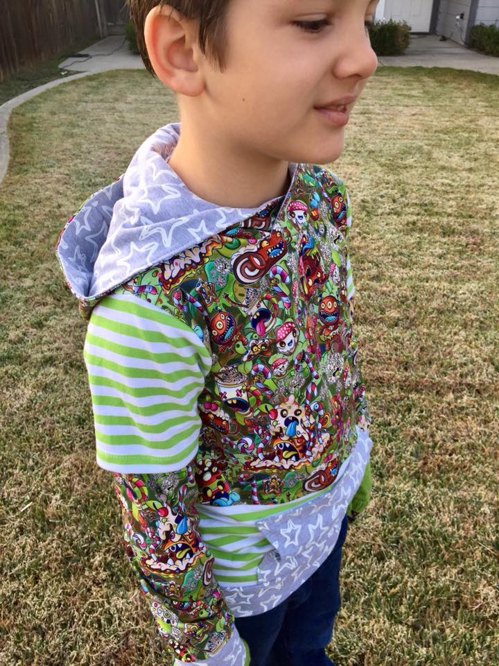 Boy's Zayne Hoodie Pattern - Ellie and Mac, Digital (PDF) Sewing Patterns | USA, Canada, UK, Australia