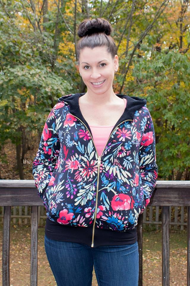 Zip It Jacket Pattern (Curvy Size Chart)