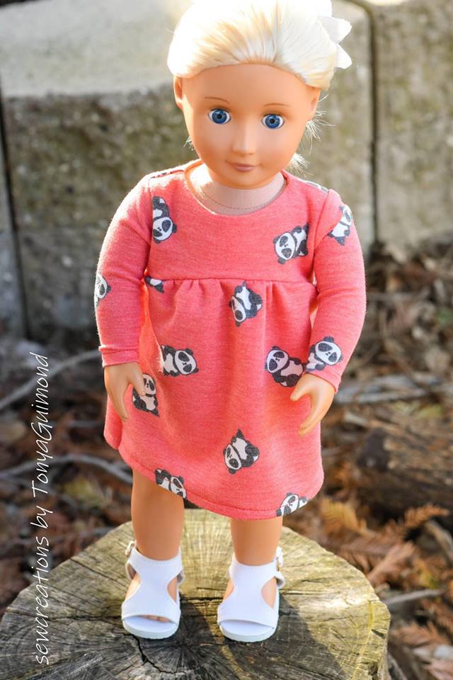 I Love The 90's Doll Dress Pattern