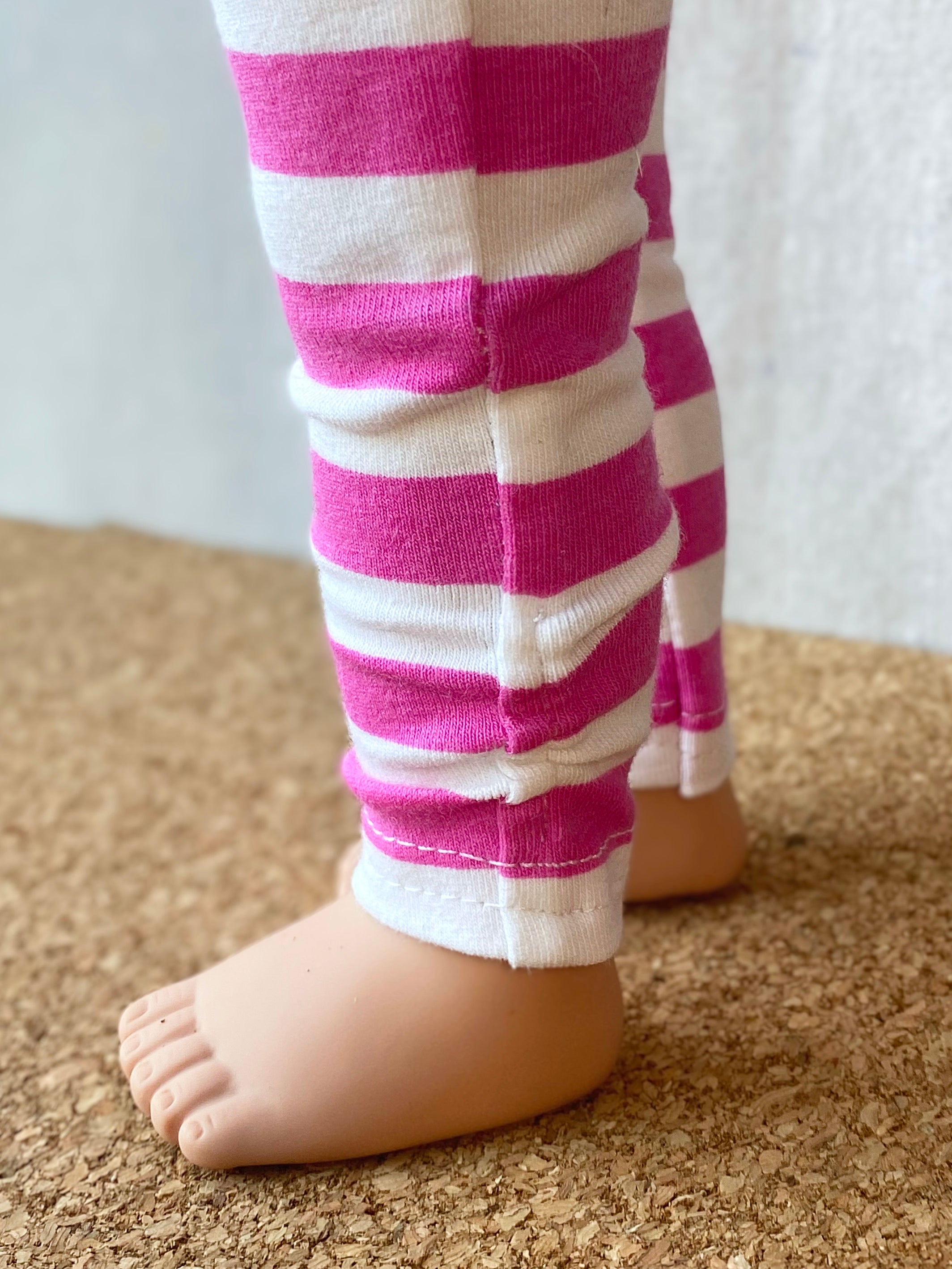 Color-Block Tie Top & Sunshine Leggings Doll Pattern Set