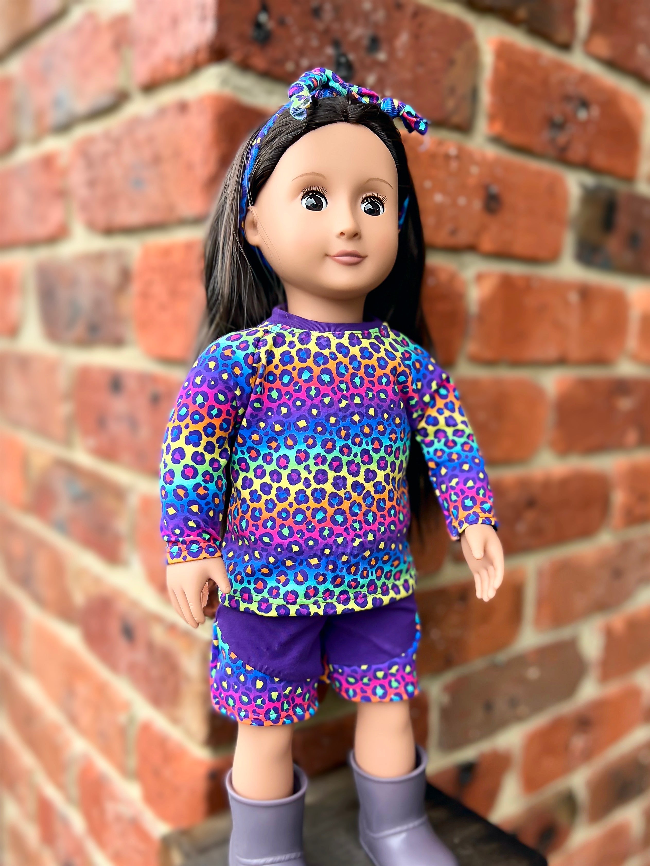 Be Active Shorts & Raglan Tee Doll Pattern Set