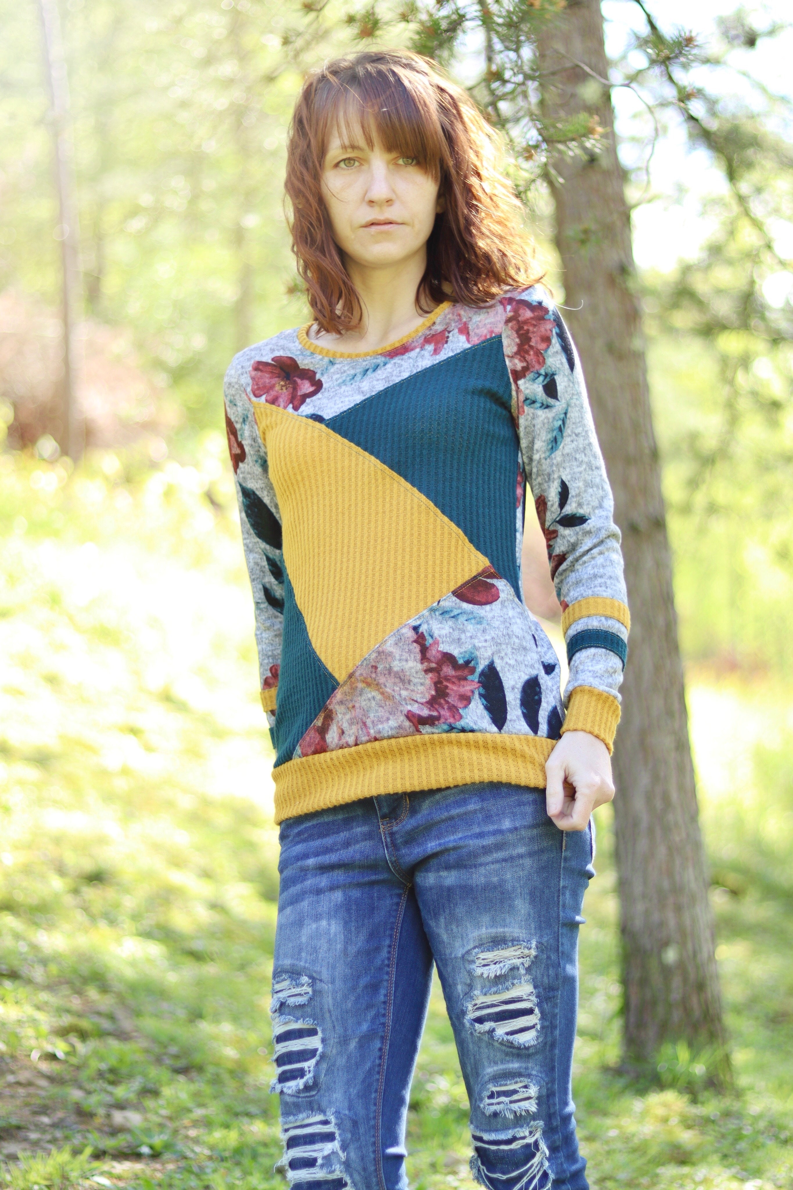 Adult Sew Scrappy Top Pattern