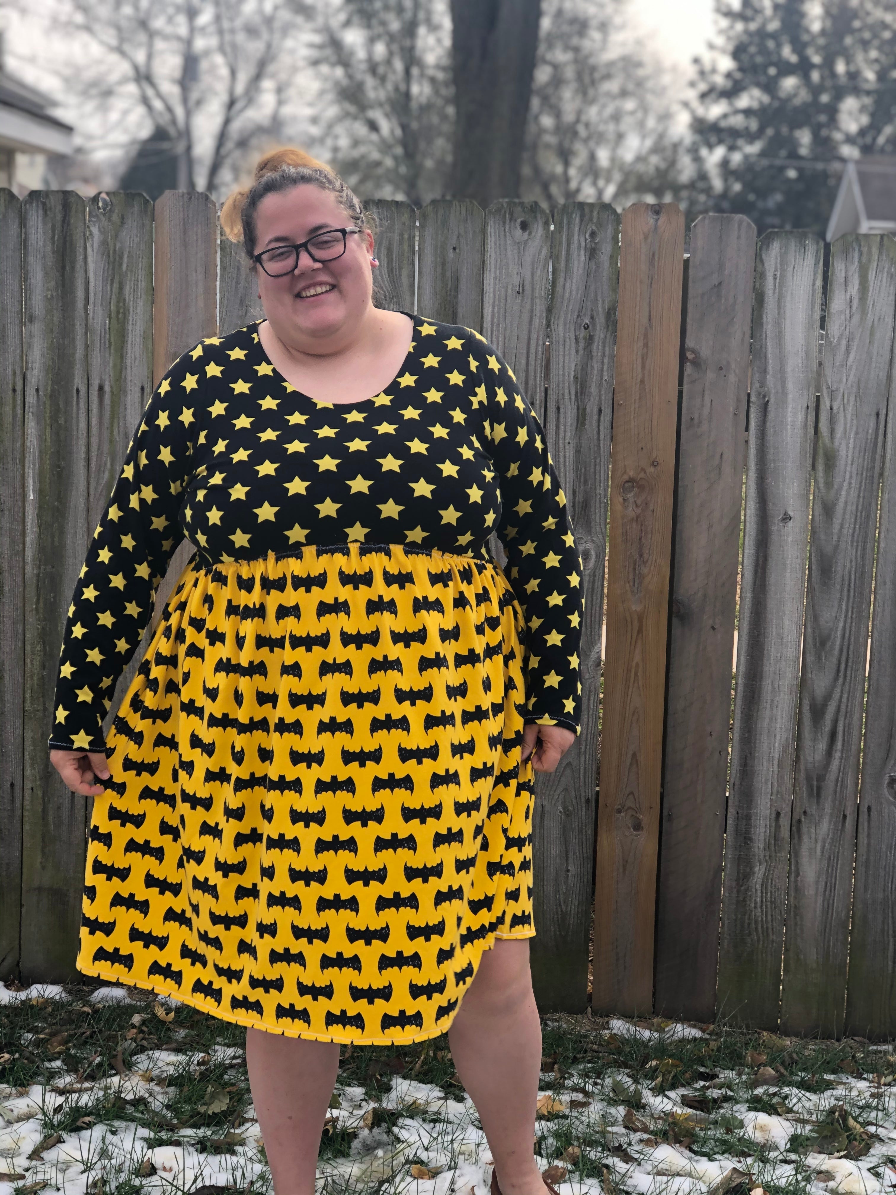 Jersey orders dress 90s plus size