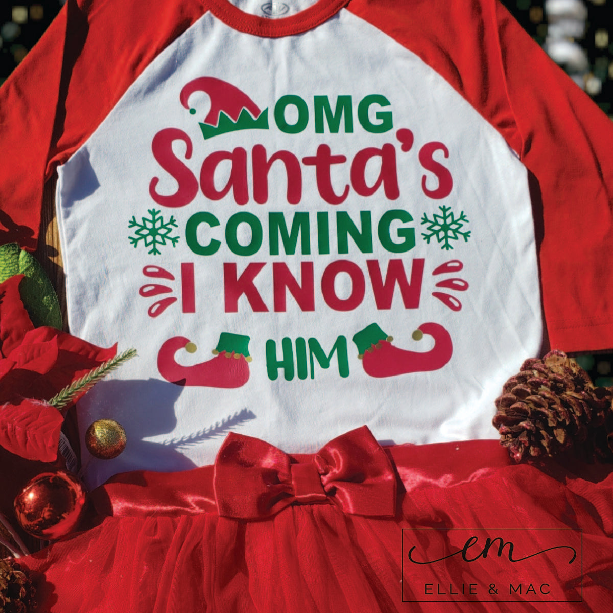 OMG! Santa's Coming! I Know Him! Cut File