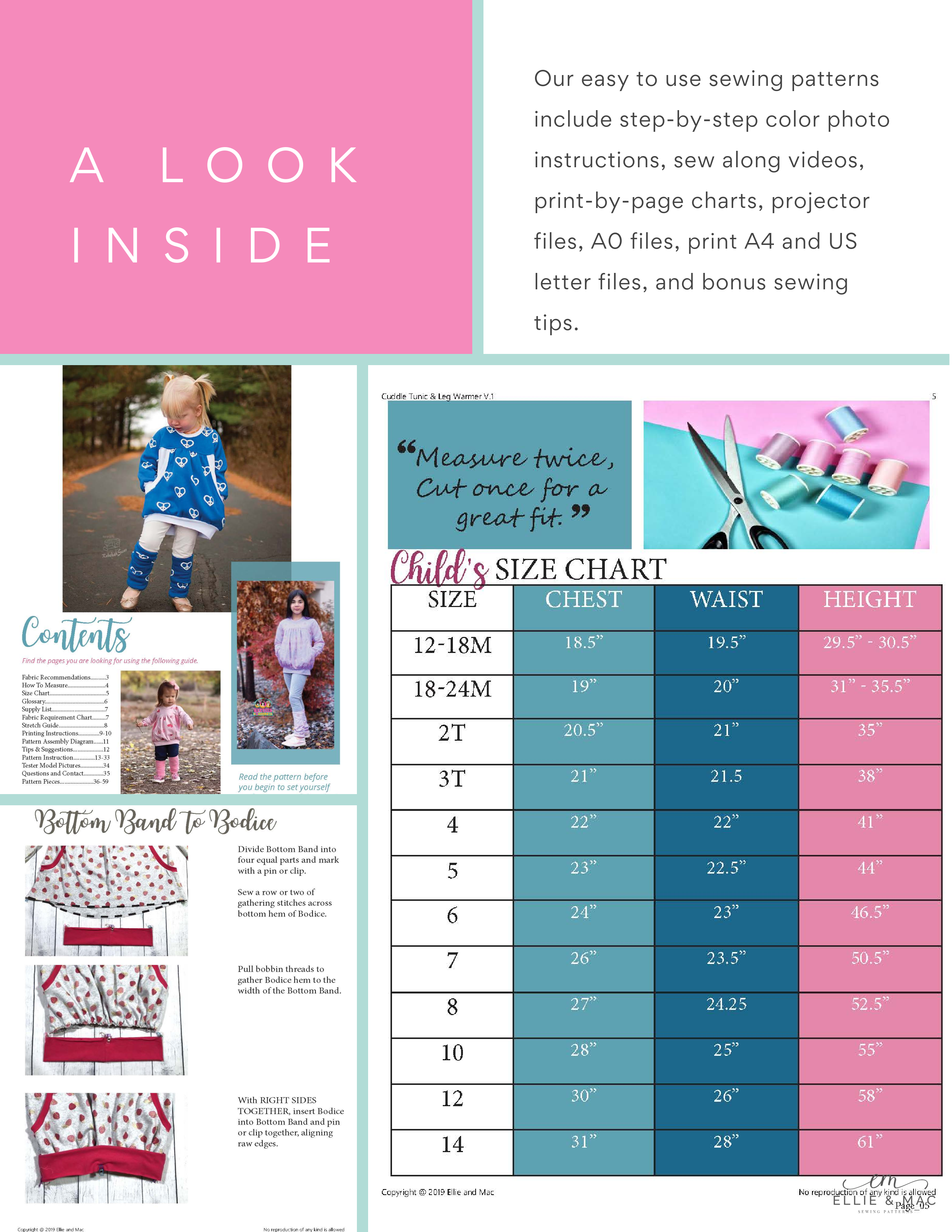 Kids Cuddle Tunic & Leg Warmer Pattern