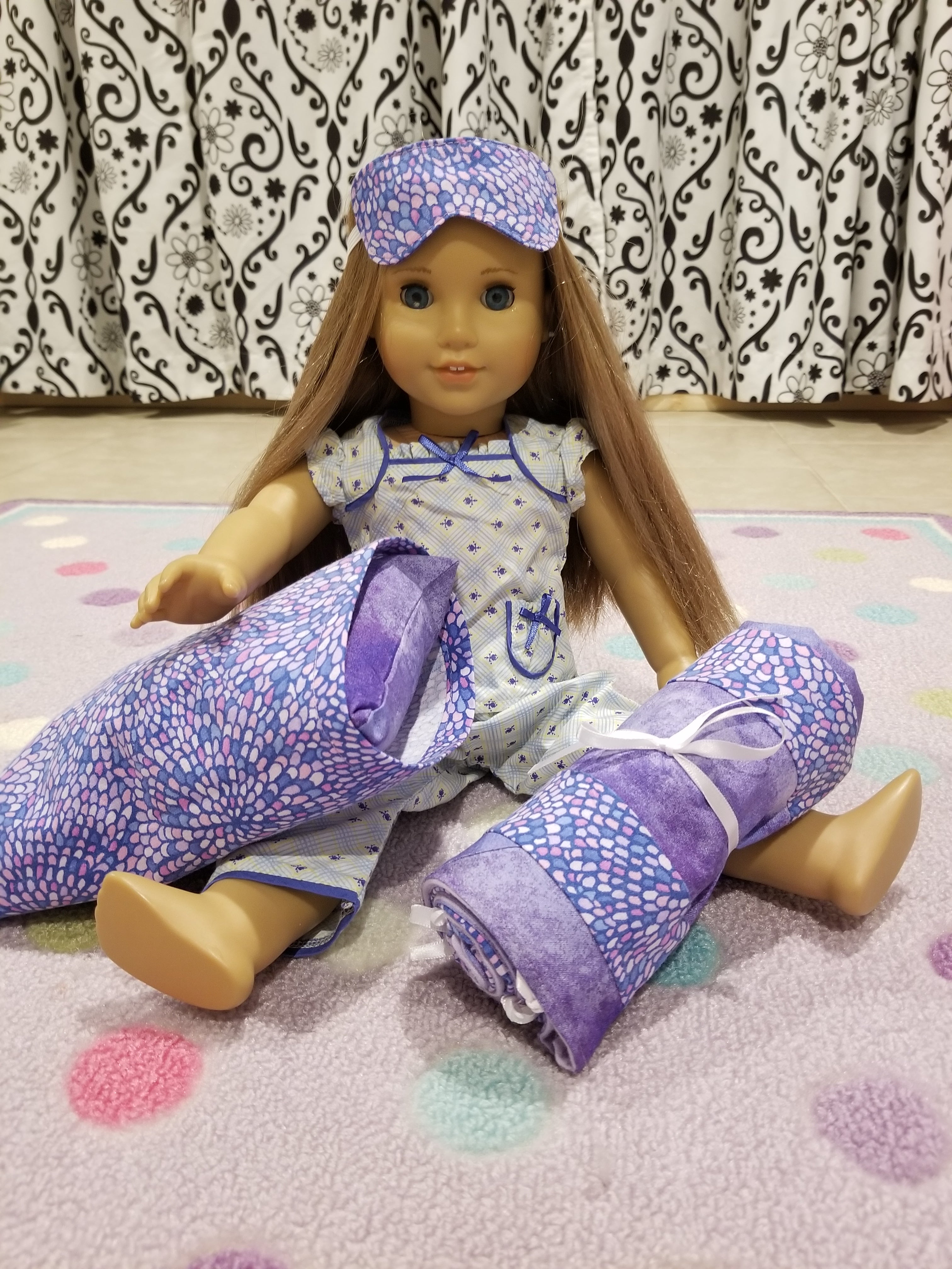 Kaya selling - Doll Quilt | Doll Bedding | Handmade Gift | Doll Blanket | Kids Toys | Kids Gift