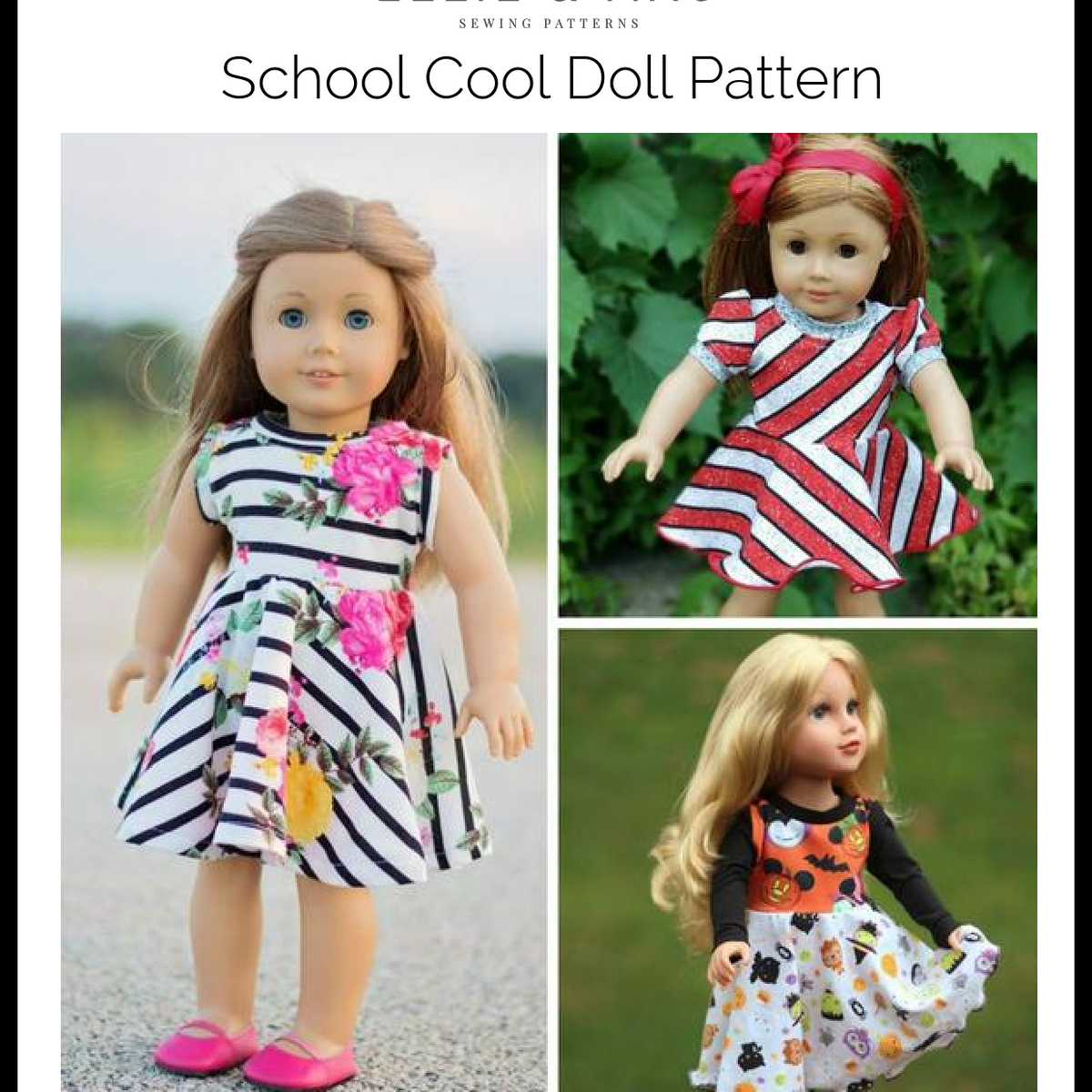 5 COOL DIY BARBIE CLOTHES with 3 Fabrics ~ How To Make Doll