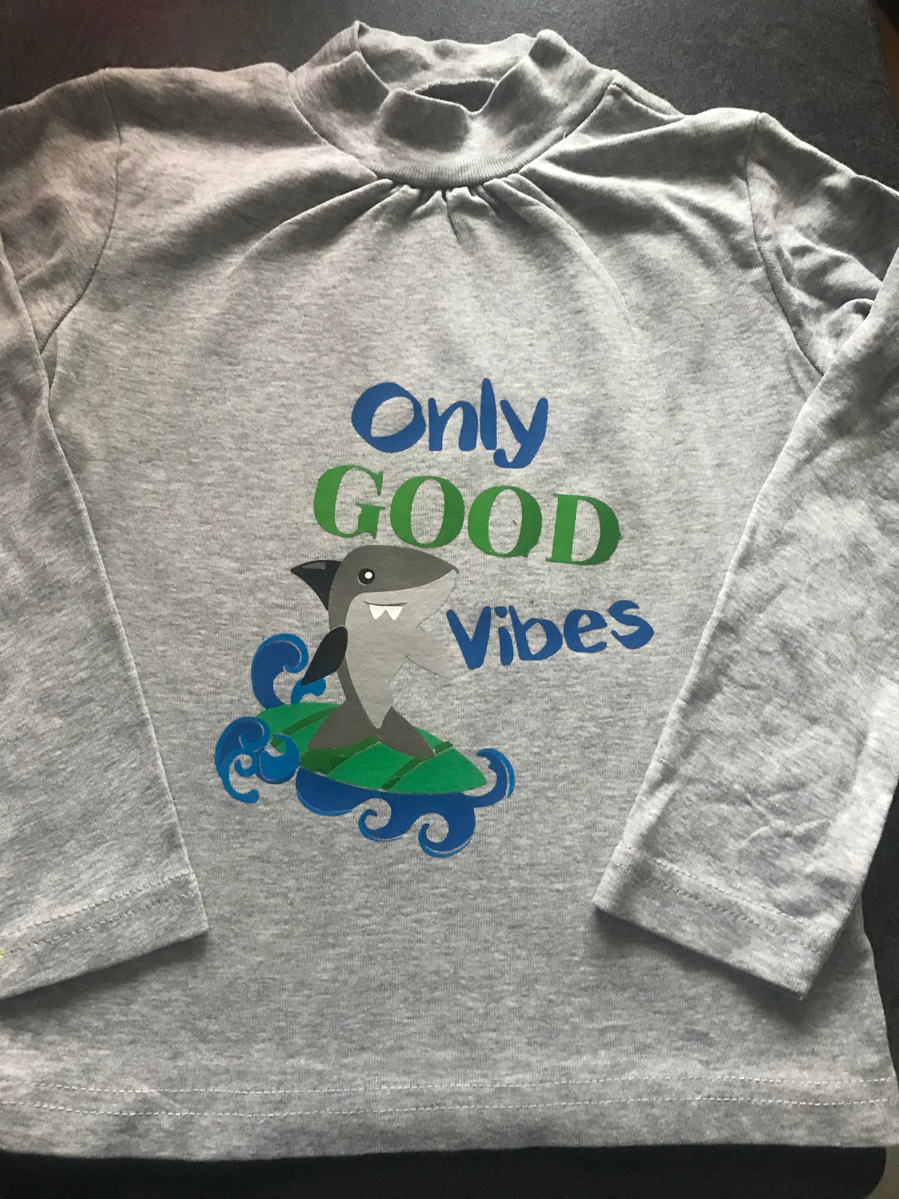 Only Good Vibes Shark Cut File