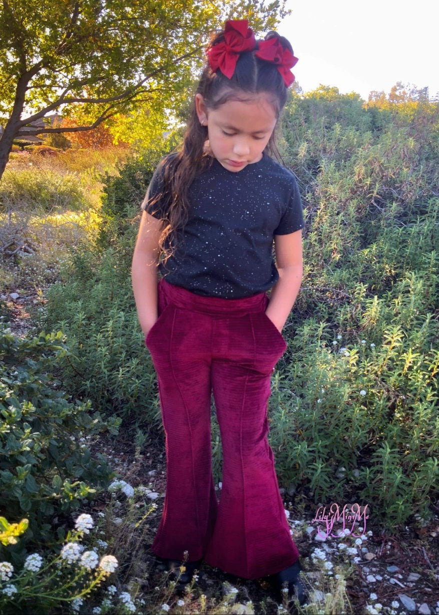 Kids Flare and Straight Pants Pattern