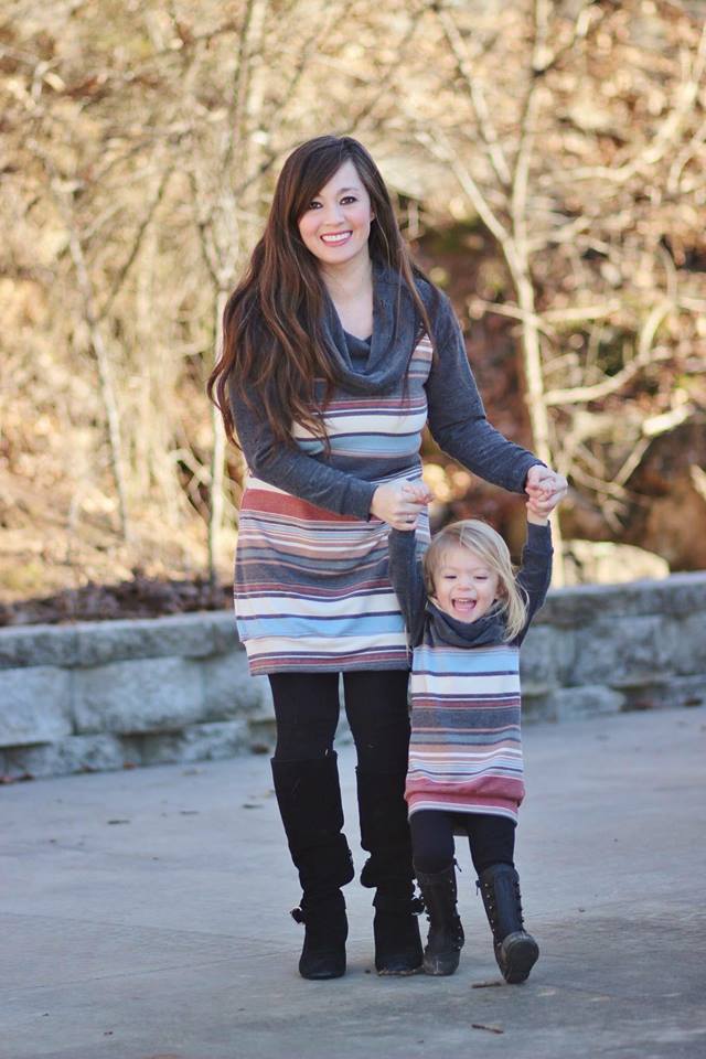 Women & Girl's Going Home Sweater Pattern Bundle - Ellie and Mac, Digital (PDF) Sewing Patterns | USA, Canada, UK, Australia