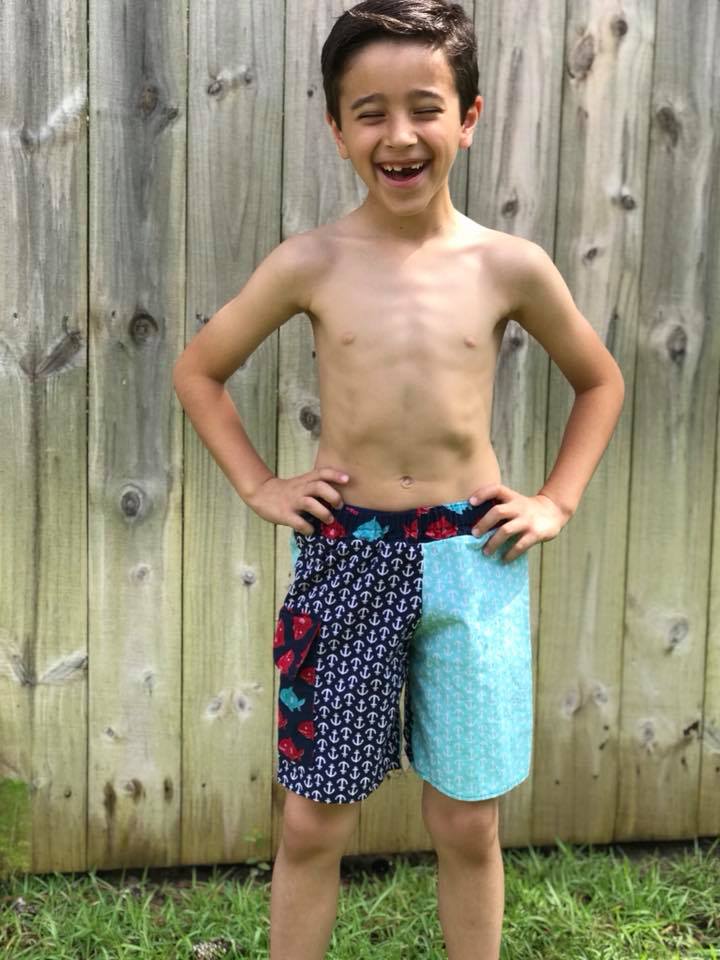 Boy's High Tide Boardshorts & Swim Briefs Pattern - Ellie and Mac, Digital (PDF) Sewing Patterns | USA, Canada, UK, Australia