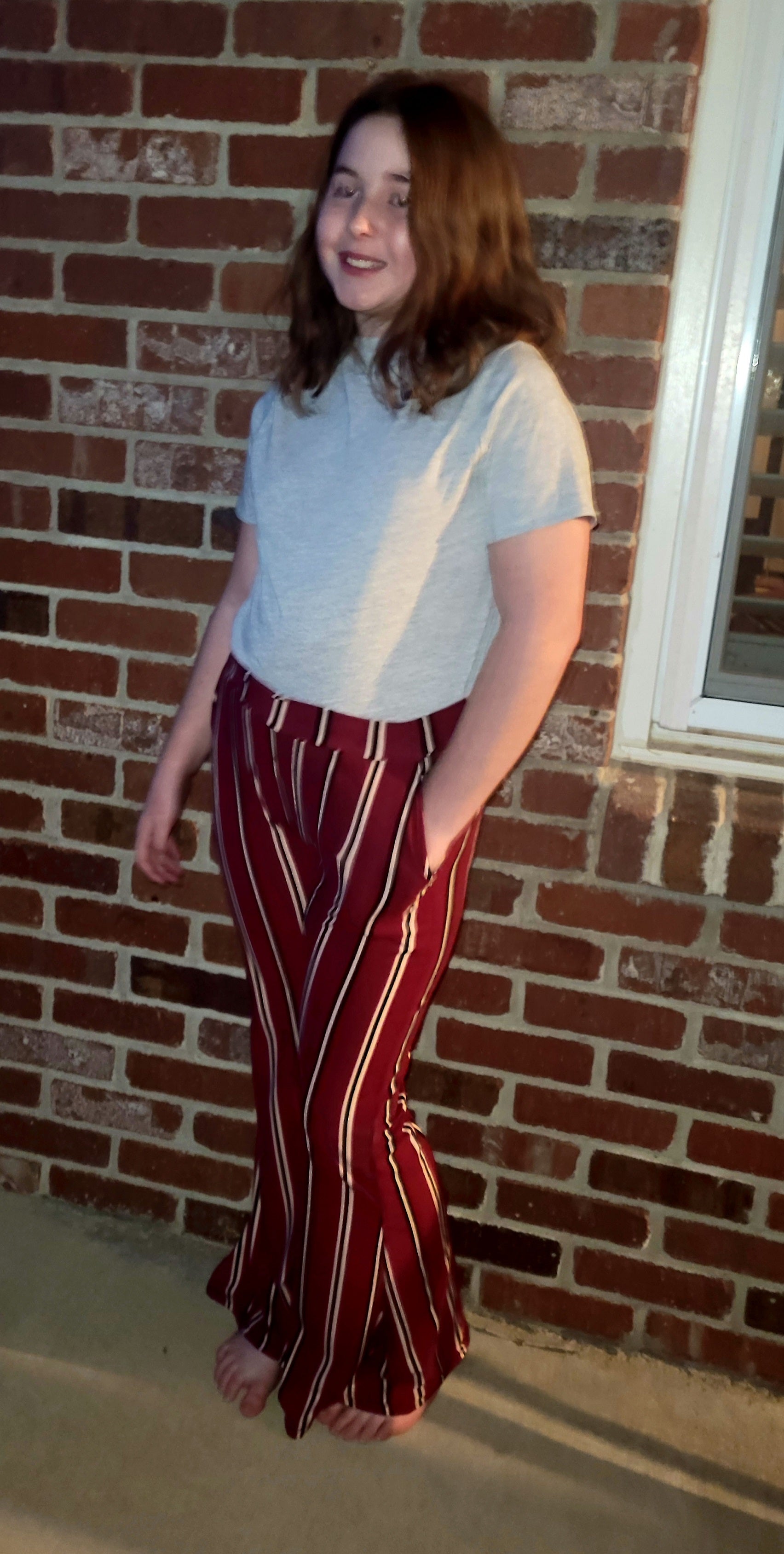 Burgundy Flare Pants – Flair by MR